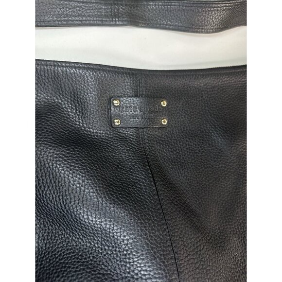 Kate Spade Black Genuine Pebbled Leather XL Hobo Shoulder Bag - Picture 9 of 11